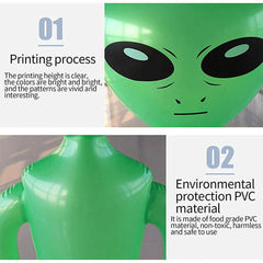 Huge 100-Inch Inflatable Green Alien - Extraterrestrial Fun (Sold By - 3 Piece)