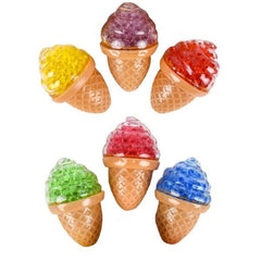 Beaded Squishy Ice Cream Cone For Kids In Bulk- Assorted