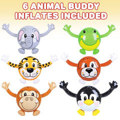18" Animal Buddy Inflate | Assorted (Dozen = $24.99)