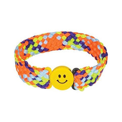 Woven Smile Face Braided Bracelet kids toys In Bulk- Assorted
