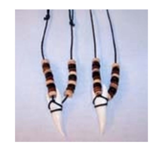 Wholesale Make a Bold Statement with the Large Bone Shark Tooth Necklace (Sold by the PIECE OR dozen)