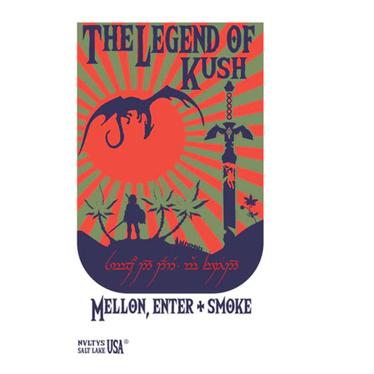 Legend of Kush Marijuana Burlap Bag - Vintage Cannabis Storage (Sold By Piece)