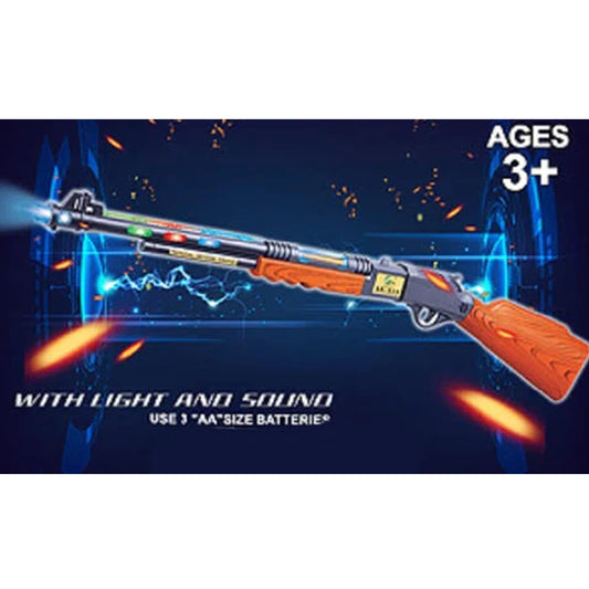 Wholesale 35" Light Up Toy Rifle Gun with Lights and Sounds - Action-Packed Fun for Kids (Sold By Piece)