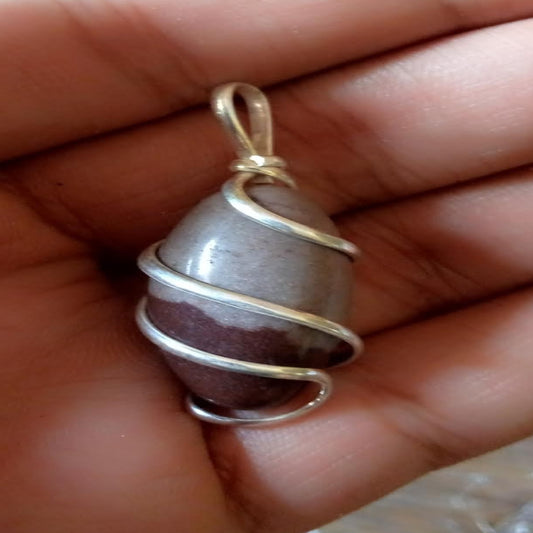 Wholesale Narmadeshwar Shivling Wire-Wrapped Pendant (Sold by 3PCS)