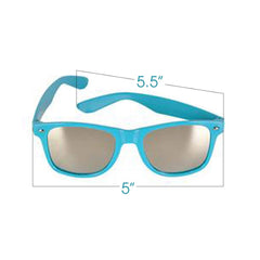 Neon Color Sunglasses with Mirror Lens For Kids In Bulk- Assorted