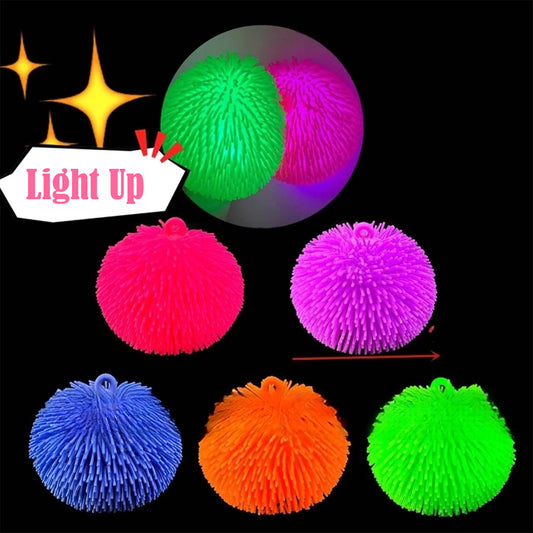 Light Up Puffer Balls In Bulk- Assorted