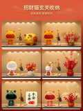 Entrance Shoe Cabinet Decoration Light Luxury Housewarming Gift Lucky Cat