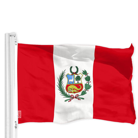 Wholesale New Premium Quality Peru Country 3' x 5' Flag - Show Your Peruvian Pride (Sold By Piece)