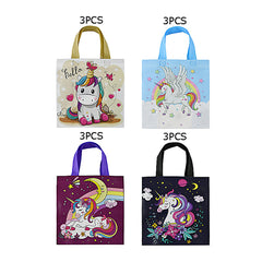 Unicorn Print Gift Bags (Sold By Dozen=$23.88)