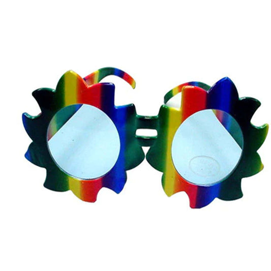 Wholesale Rainbow Stripe Sun Party Glasses One Size Fits Most (Sold By Piece Or Dozen)