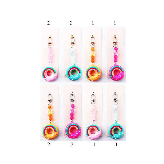 Rainbow Donut Keychains (1 Dozen=$14.99)