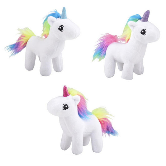 Rainbow Plush Soft Plush Unicorn Shape Stoking Stuffer Toy For Baby & Kids- MOQ 12