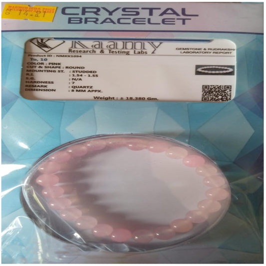 Wholesale Rose Quartz Crystal 8mm Beads Bracelet (Sold by PCS)
