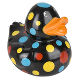 Polka Dot Patterned Rubber Ducky Kids Toy - Assorted
