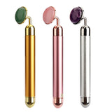 Natural Rose Quartz Electric Face Massager Roller