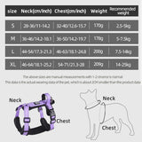 2307GP Anti-Escape Dog Harness with Handle Reflective Nylon Dog Harness Vest for Small Medium Dogs French Bulldog Walking Pet Supplies