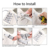 Press Lock Shoelaces Without ties Colorful Lock