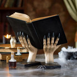 2407BA Book Of The Damned Halloween Decor Realistic Necronomicon Book Witch Decoration Black Spellbook Spooky Eyes Grimoire Books Prop