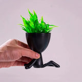 1Pc Character Shape With Plant Decoration, Personality Creative Office Simple Crafts