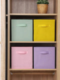 Study grid cabinet cloth drawer table top pack snack box folding storage box children's toys organizing basket storage box