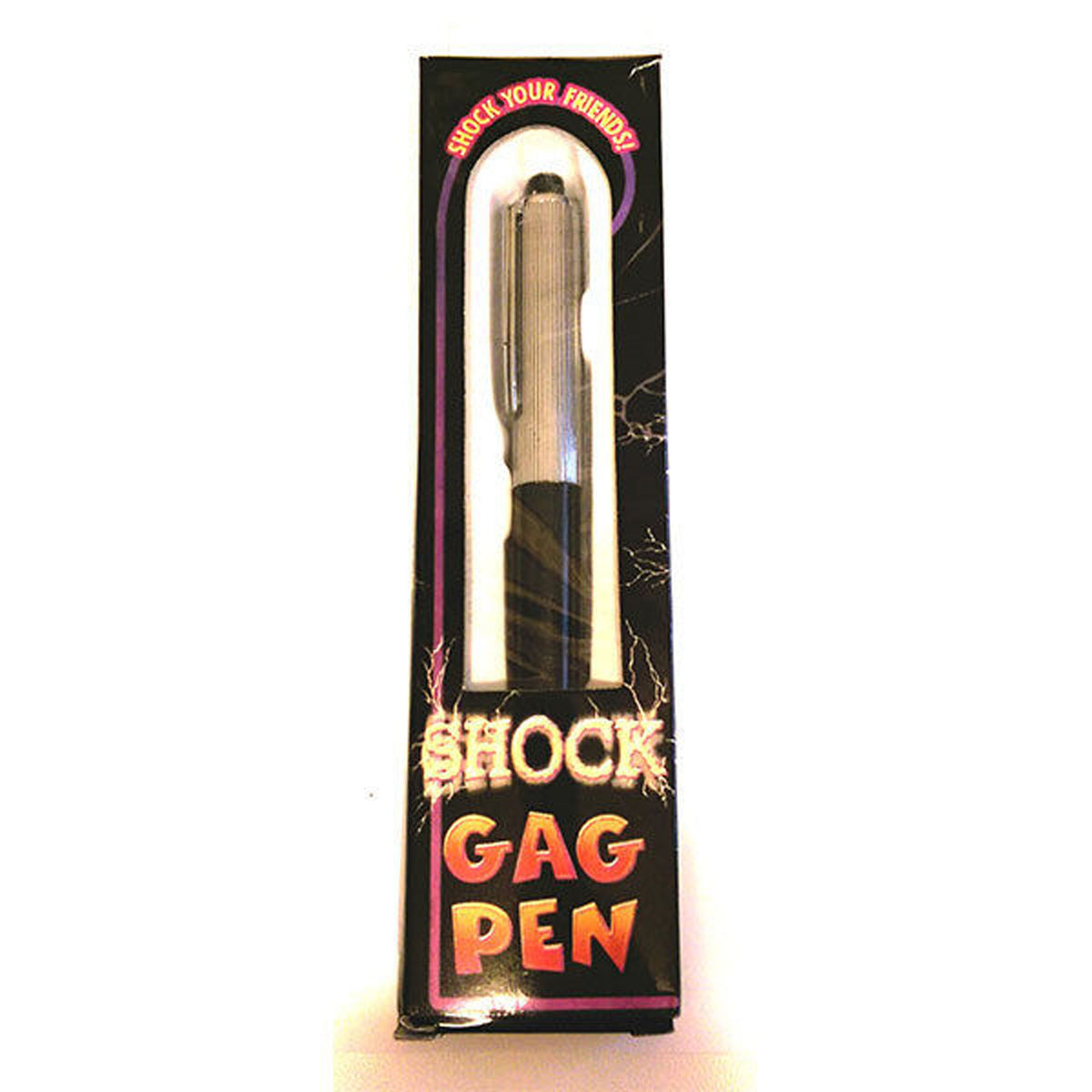 Silver Engraved Shock Pen - Shocking Prank Gag Gift (Sold By The Piece Or Dozen)