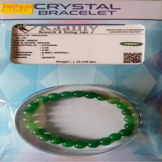 Wholesale Smooth Green Aventurine Round Beaded Stretch Bracelet (Sold by 3 PCS)