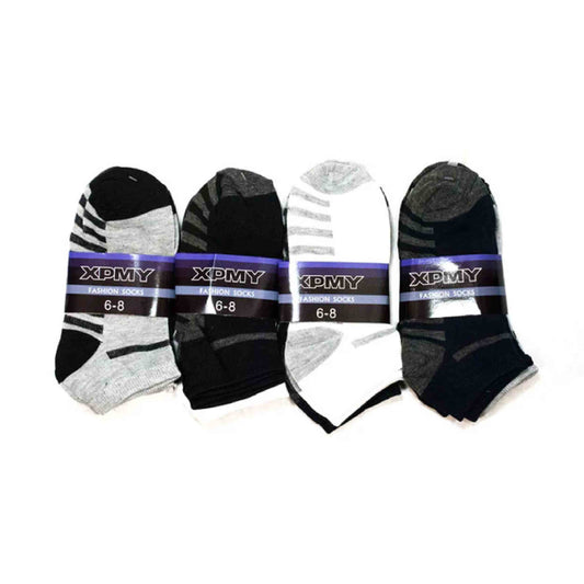 Bulk Solid Color Socks For Boys' - Assorted