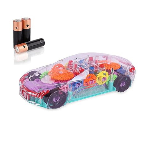 Wholesale Stop and Go Bump Light-Up Mechanical Musical Car For Kids (MOQ-6)