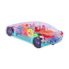 Wholesale Stop and Go Bump Light-Up Mechanical Musical Car For Kids (MOQ-6)
