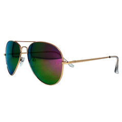 Rainbow Lens Aviator Sunglasses | Assorted | (Dozen = $43.99)