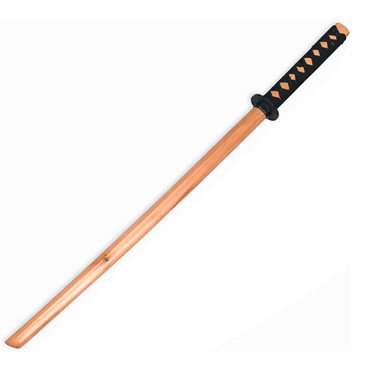 Natural 30-Inch Wooden Ninja Sword with Sheath - Martial Arts Practice (Sold By Piece)