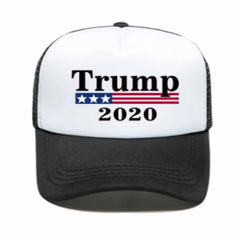 Trump 2020 Adjustable Mesh Back Cotton Baseball Cap - Black/Red (Sold by the Piece or Dozen)