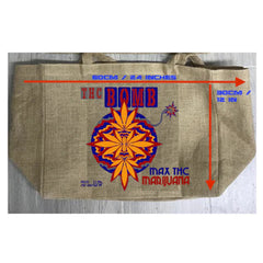 New Stylish Bomb Marijuana Burlap Tote Bag For Women's (Sold By Piece)