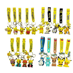 Wholesale Keychain Light Up Poke Ball Mix Backpack Charm  Sold By Dozen