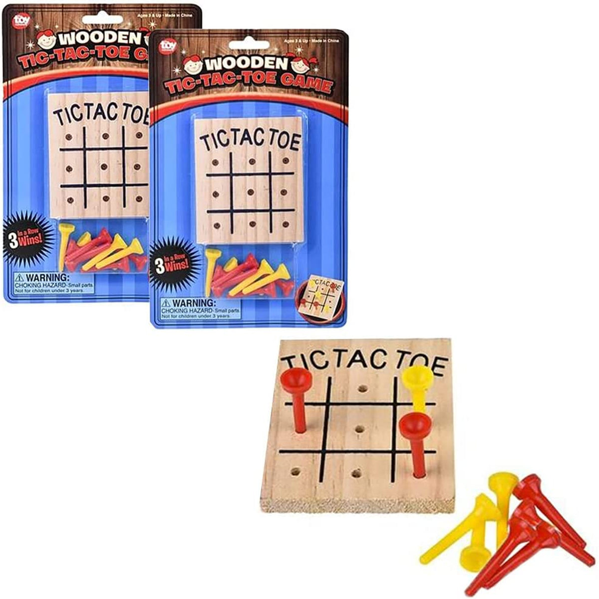 Wooden Tic Tac Toe Game kids toys In Bulk