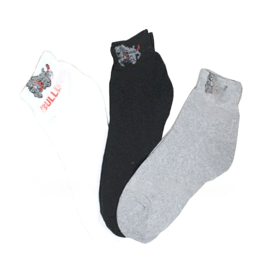 Men Bull Dog Casual Cotton Ankle Socks Wholesale MOQ -12 pcs