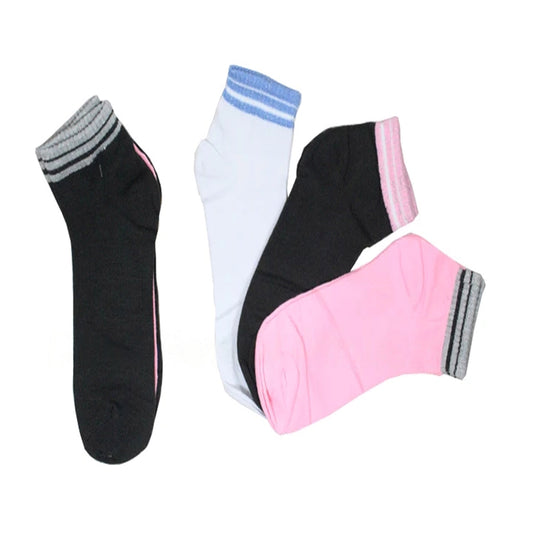 Women Solid Socks In Bulk - Assorted