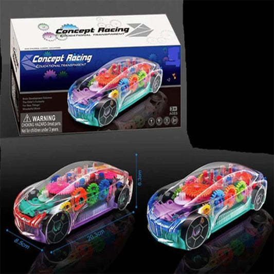 Light-Up Dancing Musical Stop and Go Car Toy (Set of 6)