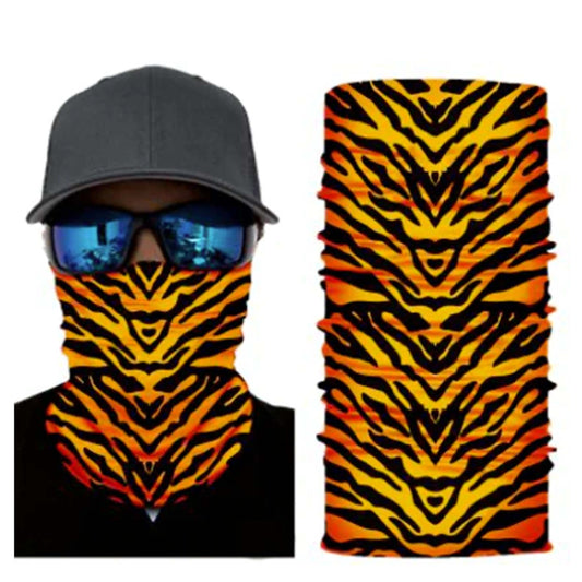 Wholesale Orange Tiger Stripes Multifunctional Seamless Bandana Wrap( sold by the piece or 10 PACK)
