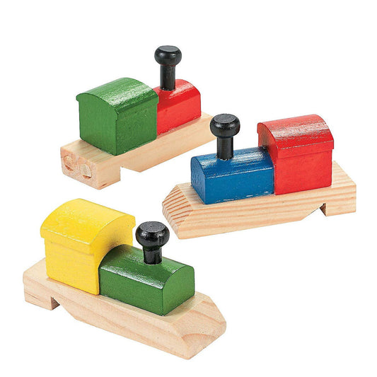 Wooden Train Shaped Whistles For Kids & Adults MOQ -12 pcs