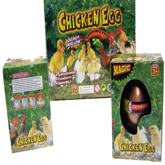 Wholesale Colored Grow Chicken Magic Egg Watch as the Egg Hatches and Grows! (Sold by the piece or dozen)