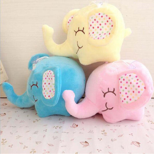 Wholesale Elephant Assorted Very cute soft plush with suction cup Sold By Dozen