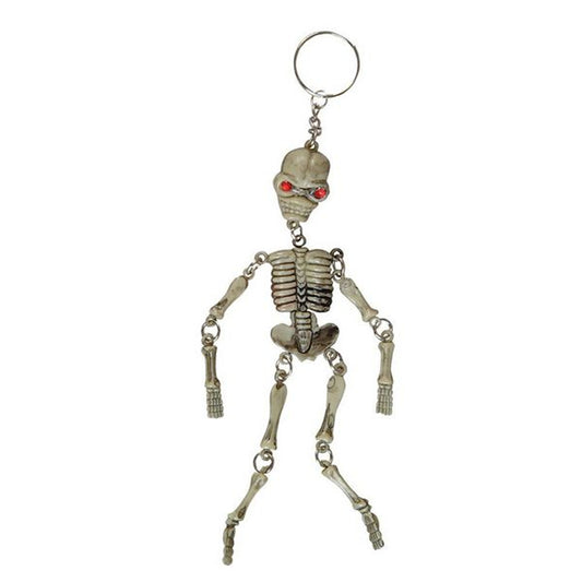 Skeleton With Rhinestone Eyes Keychain ( Sold by DZ)