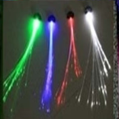 Wholesale Light Up Flashing Fiber Optic Hair Clip -14" (sold by the piece or dozen)