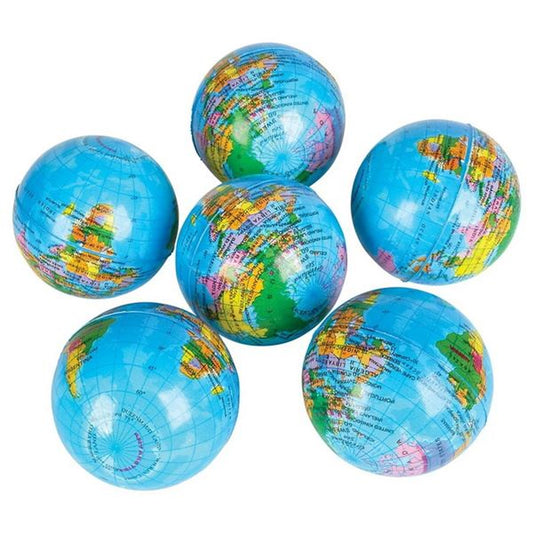 Globe stress Balls kids toys In Bulk- Assorted
