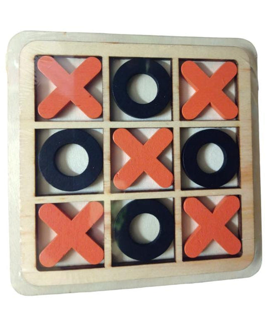 Wooden XOXO Family Game Tic Tac Toe Game Zero and Cross Kids Activity