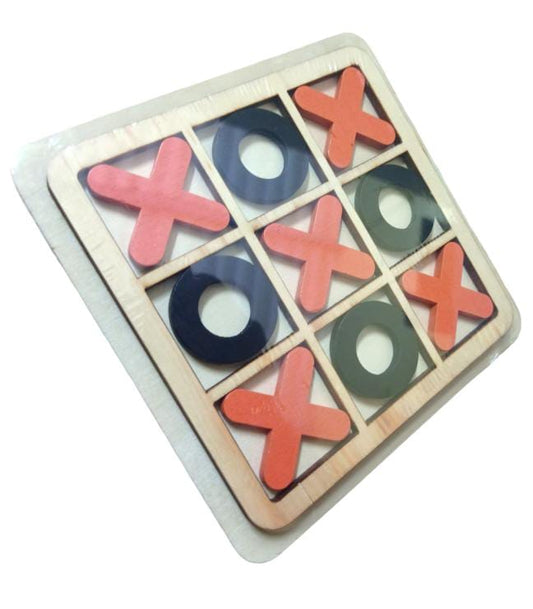 Wooden XOXO Family Game Tic Tac Toe Game Zero and Cross Kids Activity