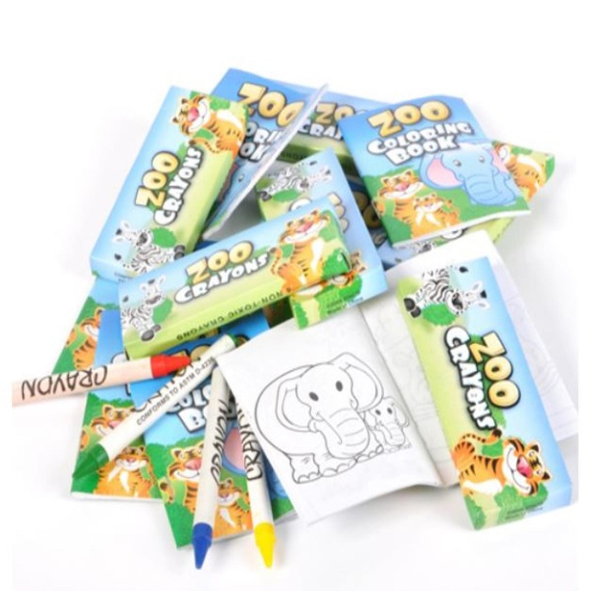 Zoo Animal Coloring Book Set For Kids In Bulk