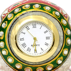 Marble Paper Weight Table Clock