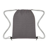 Heathered Non-Woven Drawstring Backpacks In Bulk- Assorted